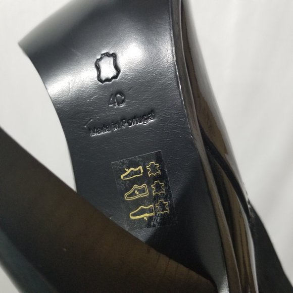 H&M Studio NWT black patent leather & suede boots - Picture 8 of 9